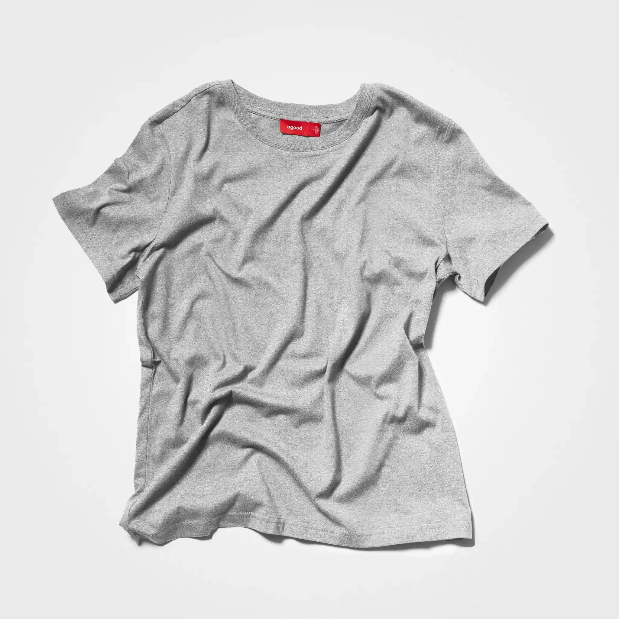 5 Pack | Women’s T-Shirts, Recycled Cotton, Heather Grey