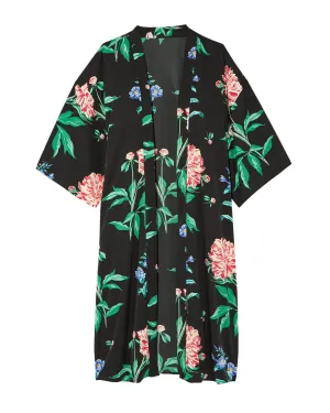 Aja Kimono | Black / Kelly Green