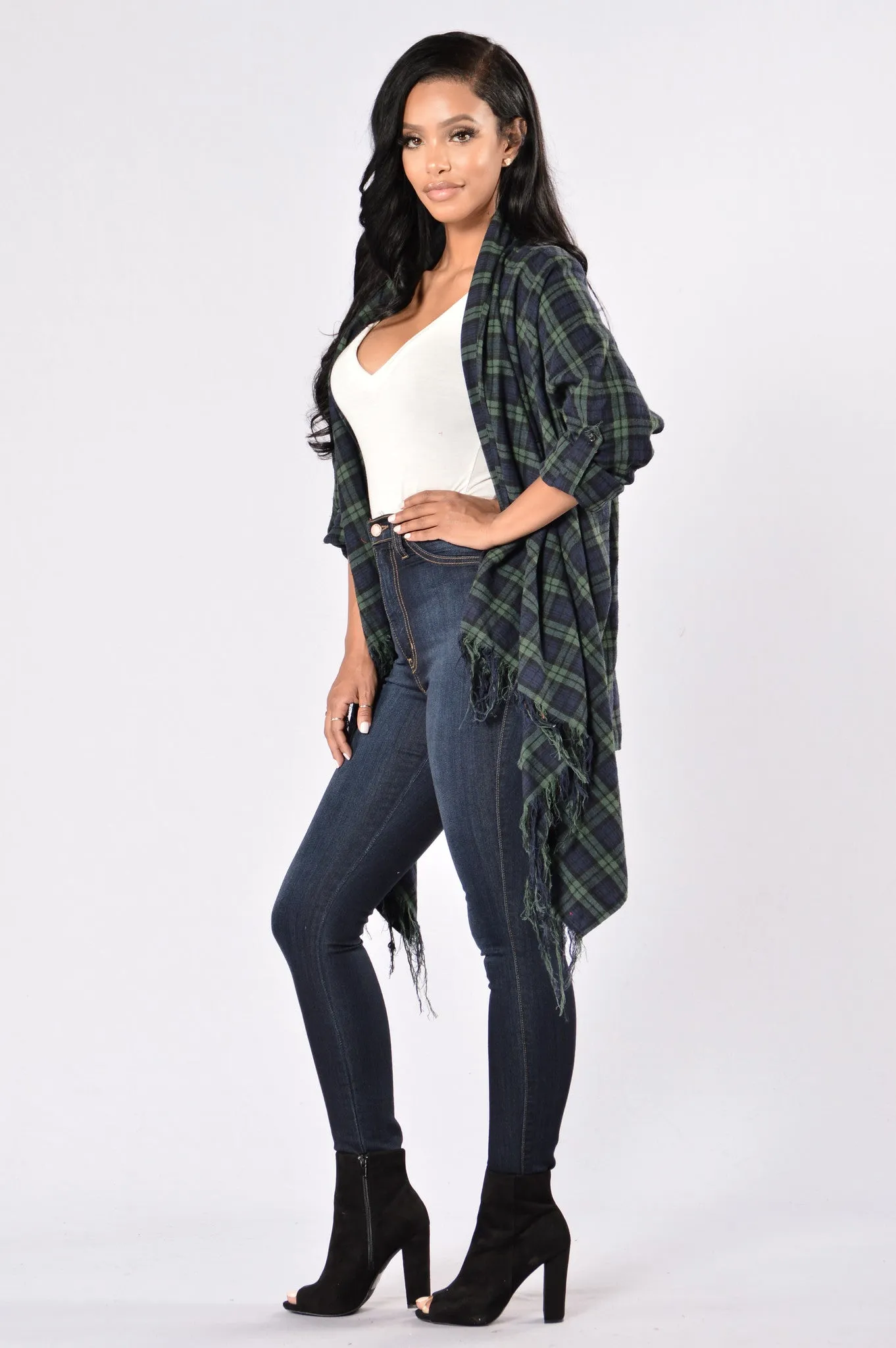 Always In Love Jacket - Green/Navy