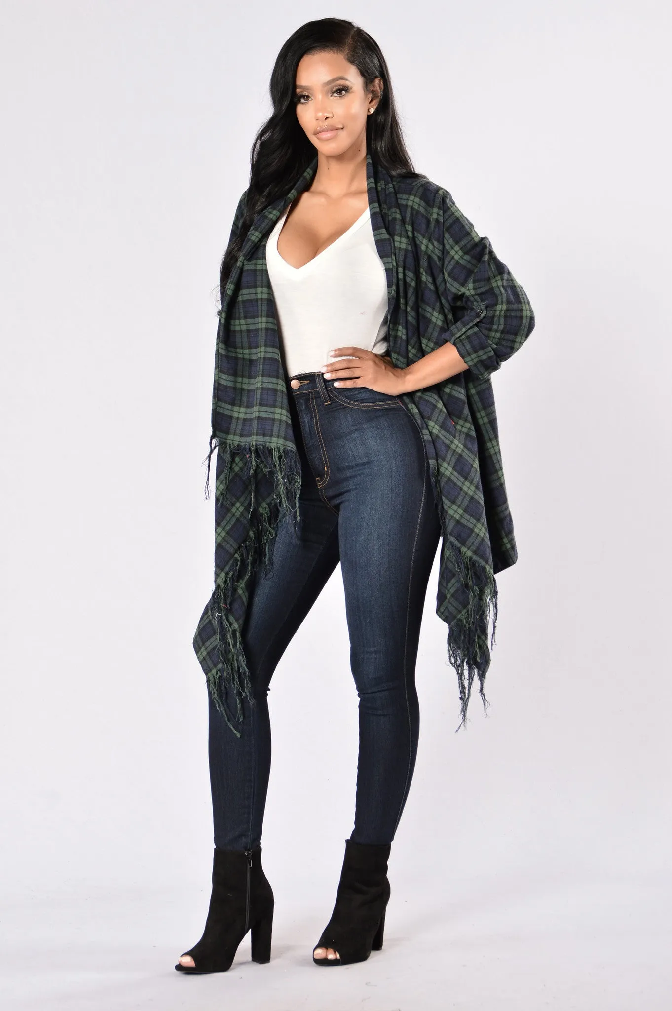 Always In Love Jacket - Green/Navy