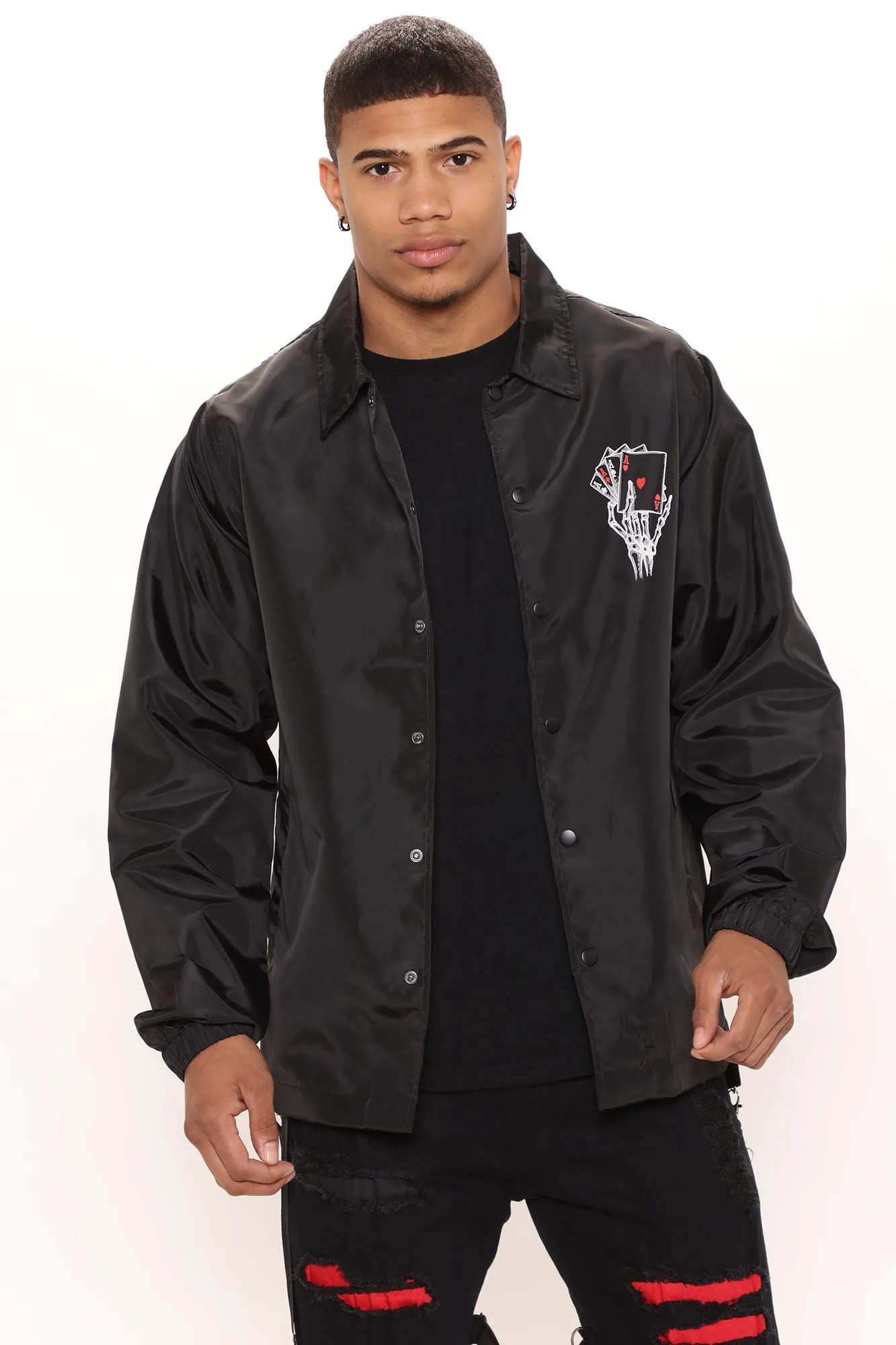 Always Winning Coach Jacket - Black