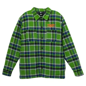 Antihero Basic Eagle Flannel Jacket Green/Blue