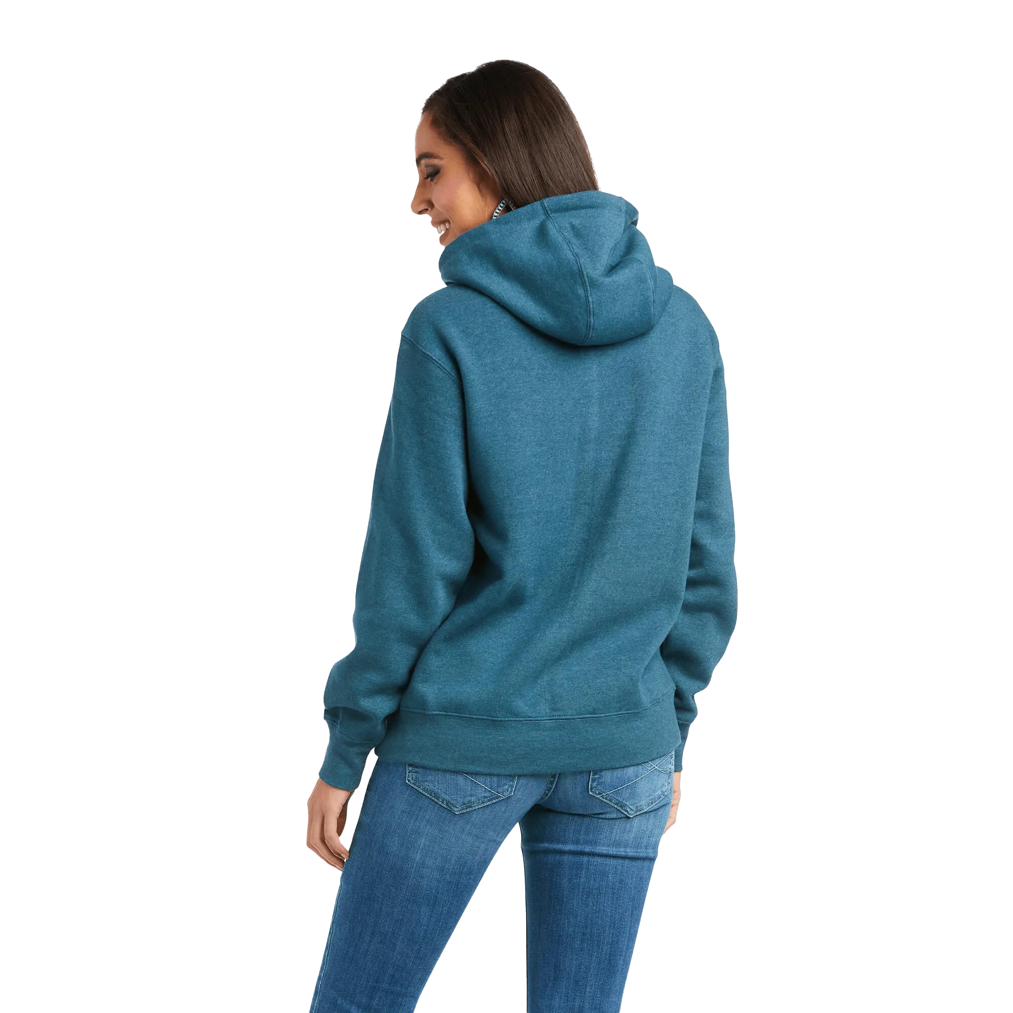 Ariat Women's REAL Teal Arm Logo Hoodie