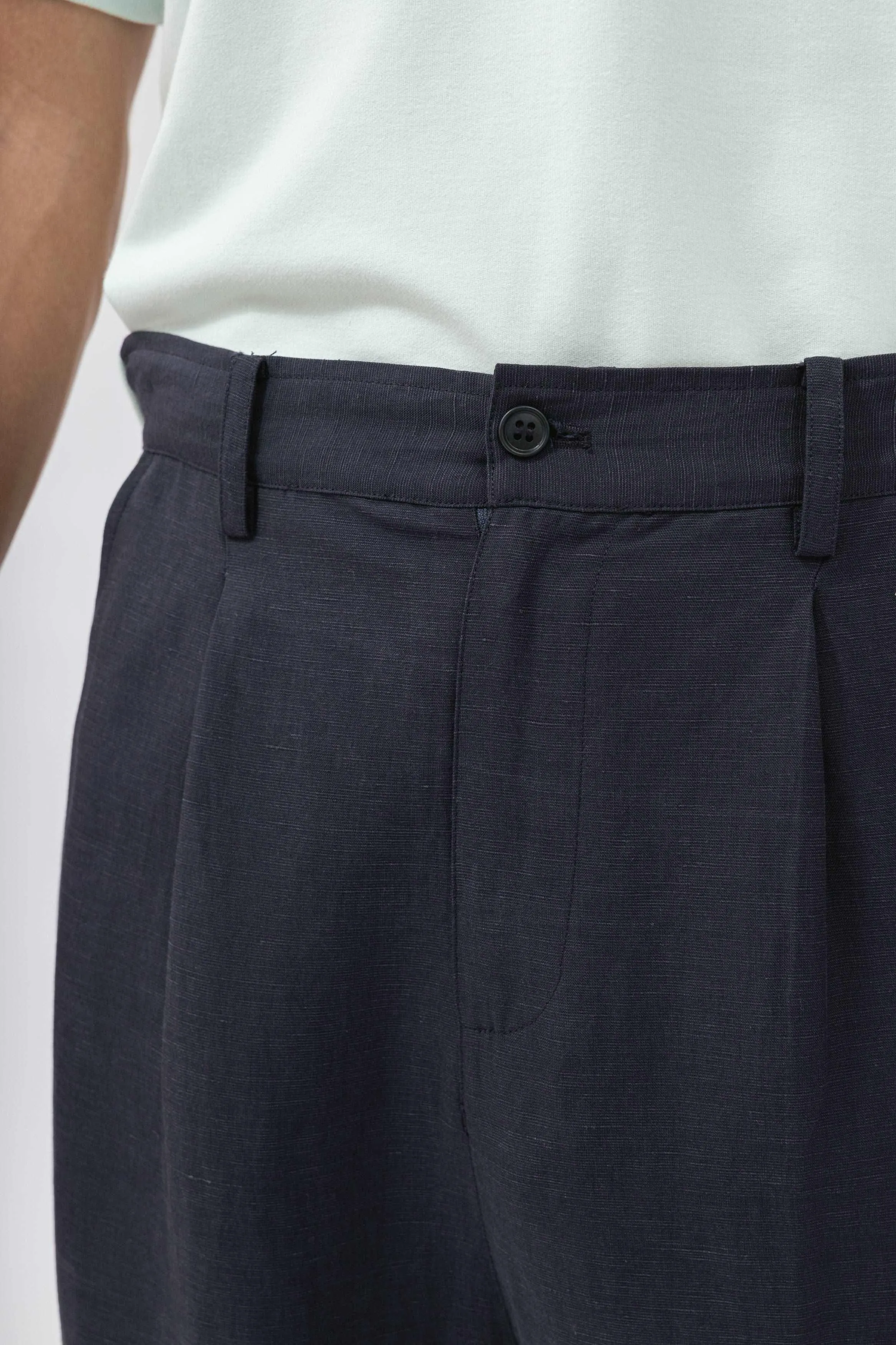 Bamboo Relaxed-Fit Linen Pants