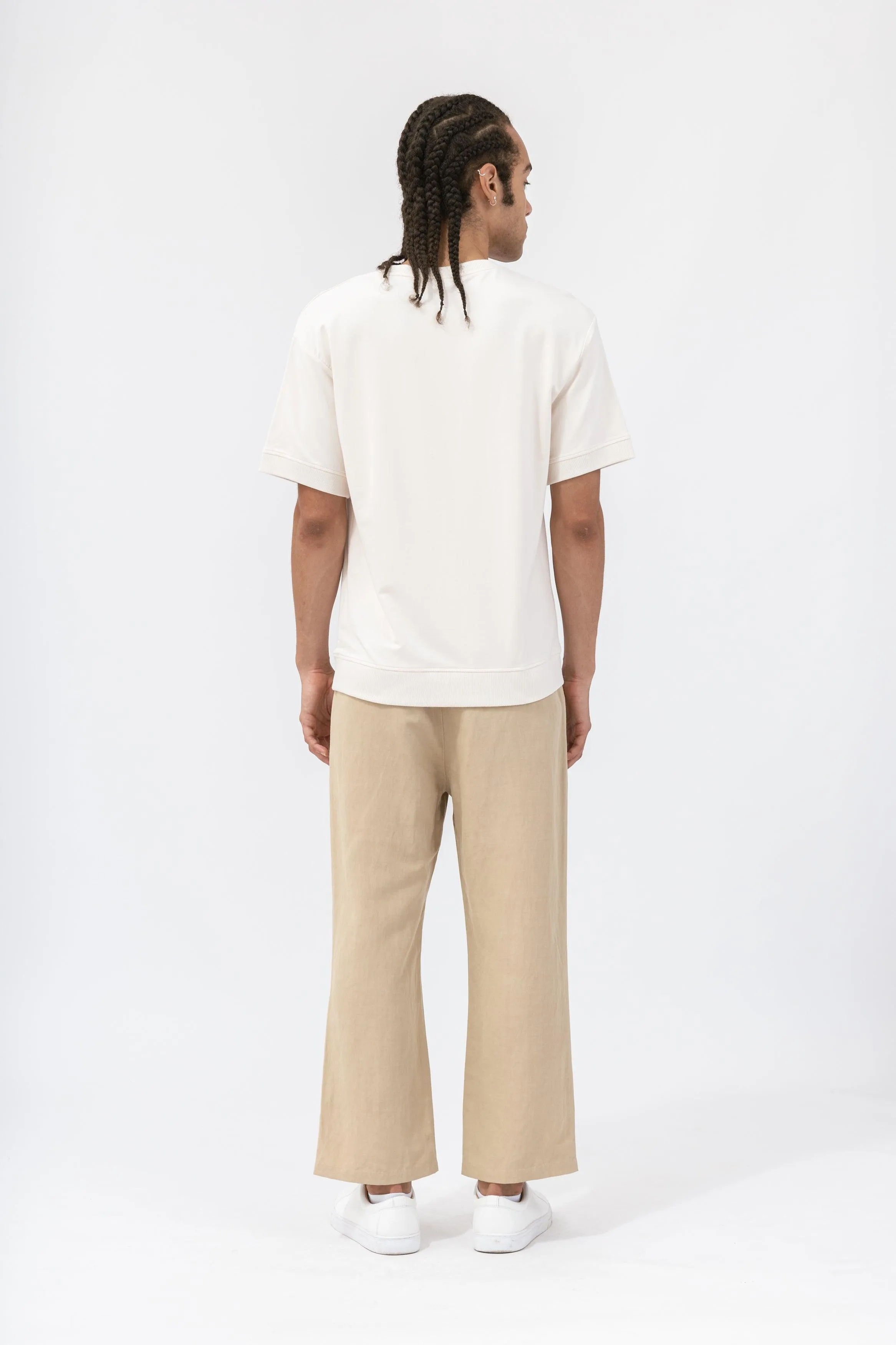 Bamboo Relaxed-Fit Linen Pants