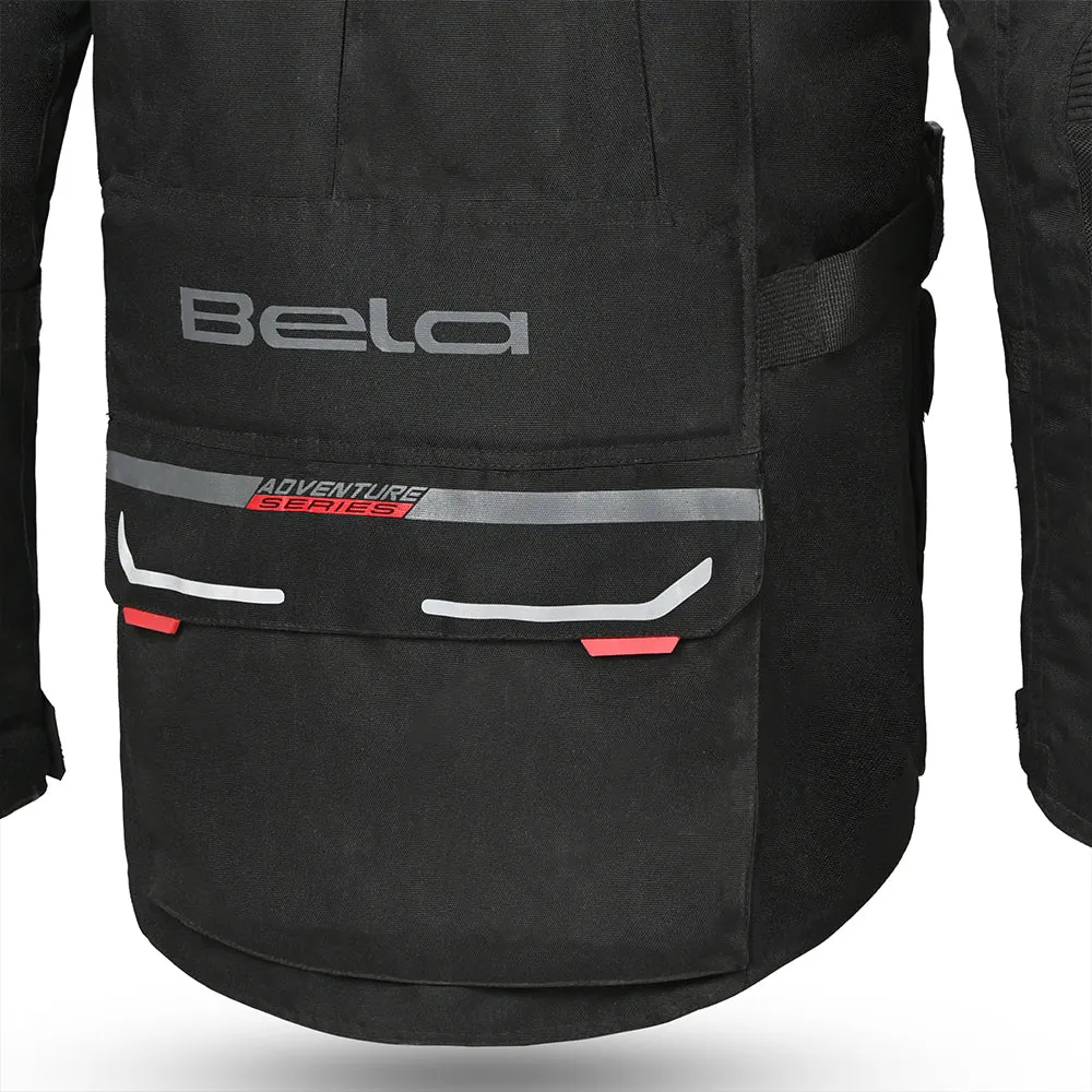 Bela Transformer Motorcycle Touring Water-Resistant Jacket Black Red