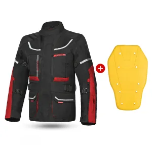 Bela Transformer Motorcycle Touring Water-Resistant Jacket Black Red