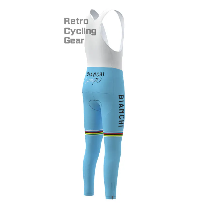 Bianchi Water Blue Retro Cycling Pants