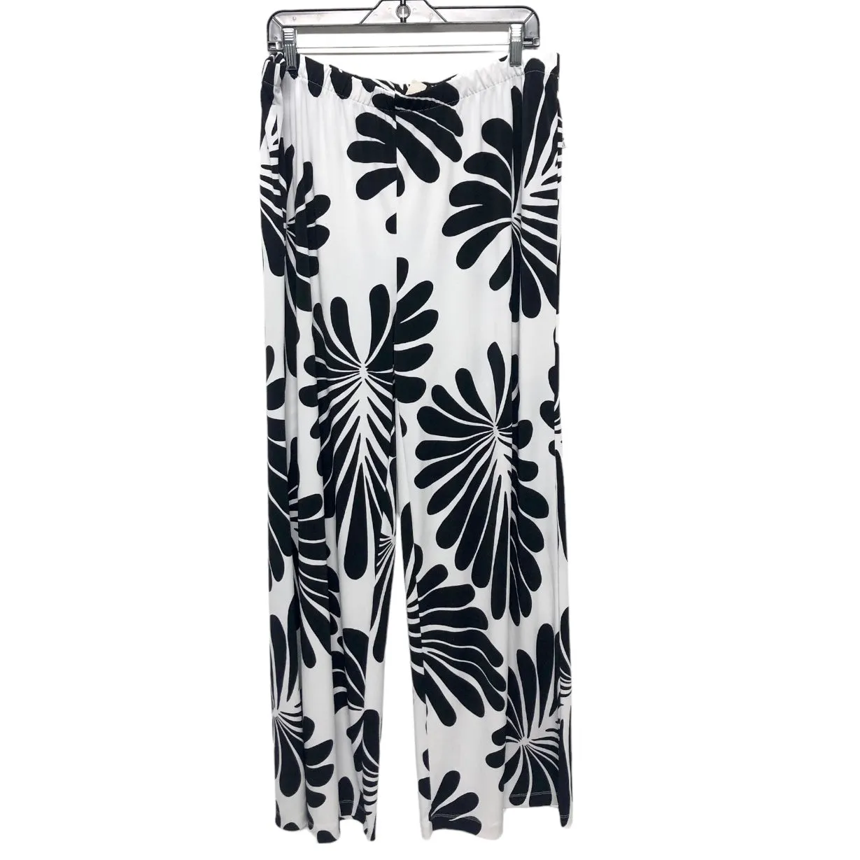 Black & White Pants Wide Leg Chicos, Size Xl