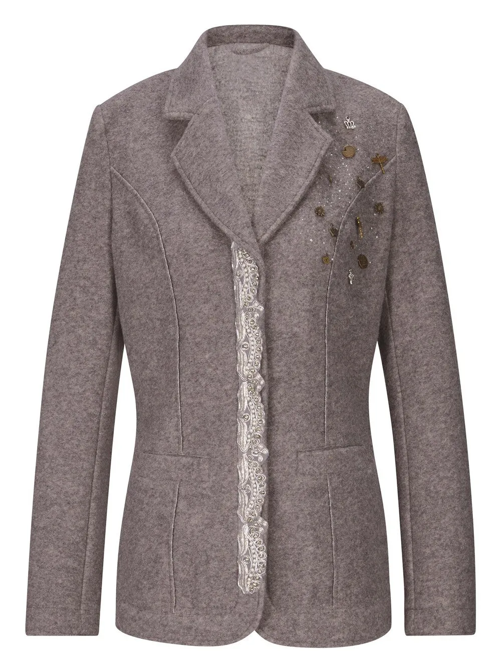 Blazer Heine, mottled gray