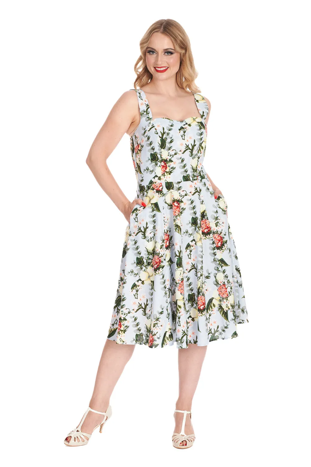 Bloom Swing Halter Dress by Banned