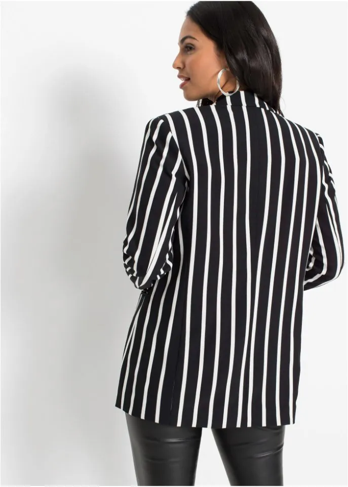 Bodyflirt striped jacket, black