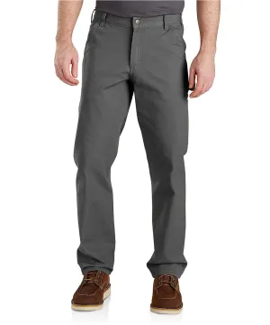 Carhartt Men’s Rugged Flex Relaxed Fit Duck Dungaree - Gravel