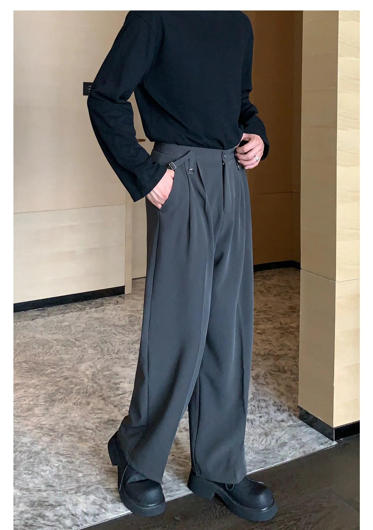 Cui Relaxed Flow Pleated Trousers