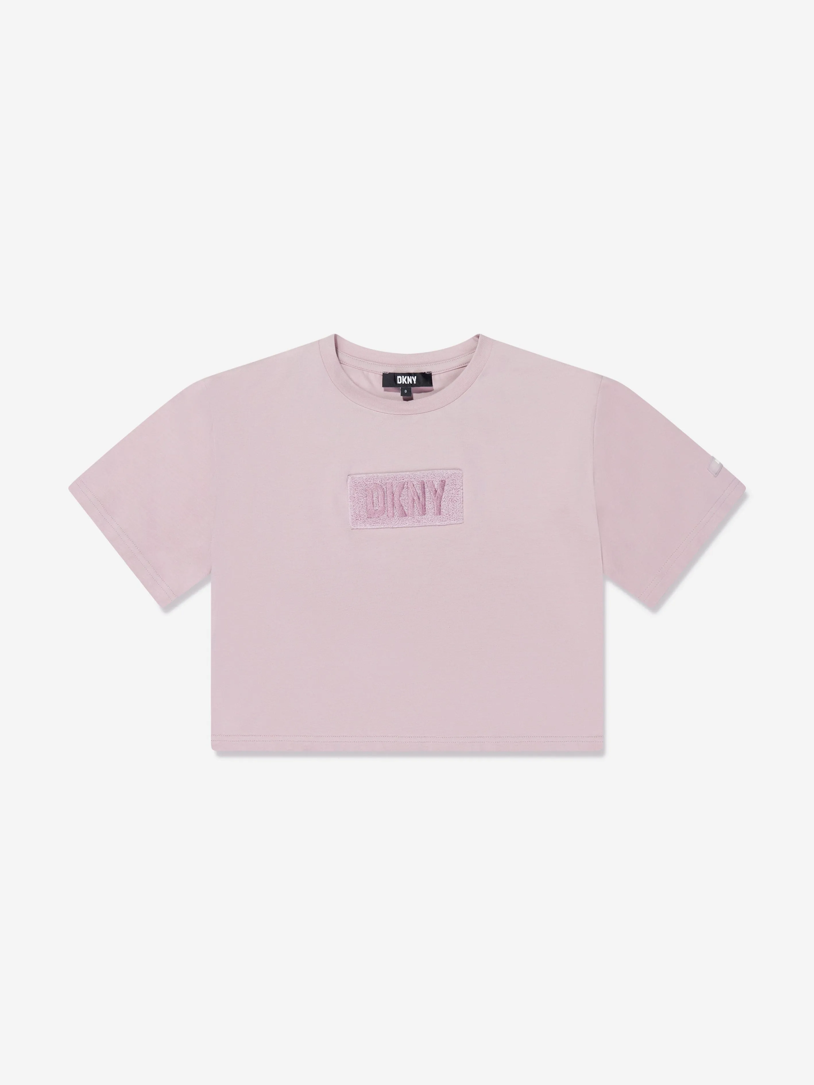 DKNY Girls Logo T-Shirt in Purple