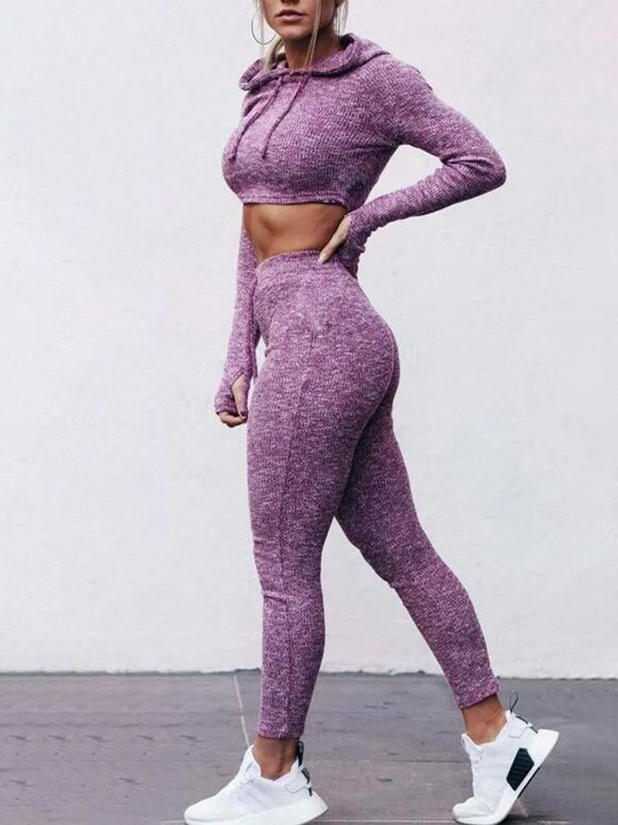 Fashion Casual Yoga Sports Two-piece Suit