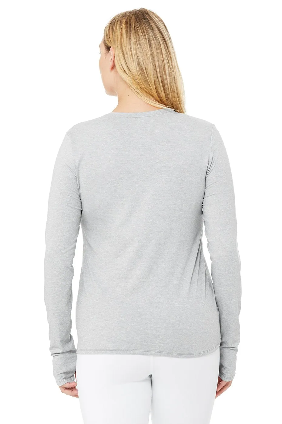 Finesse Long Sleeve Top - Zinc Heather