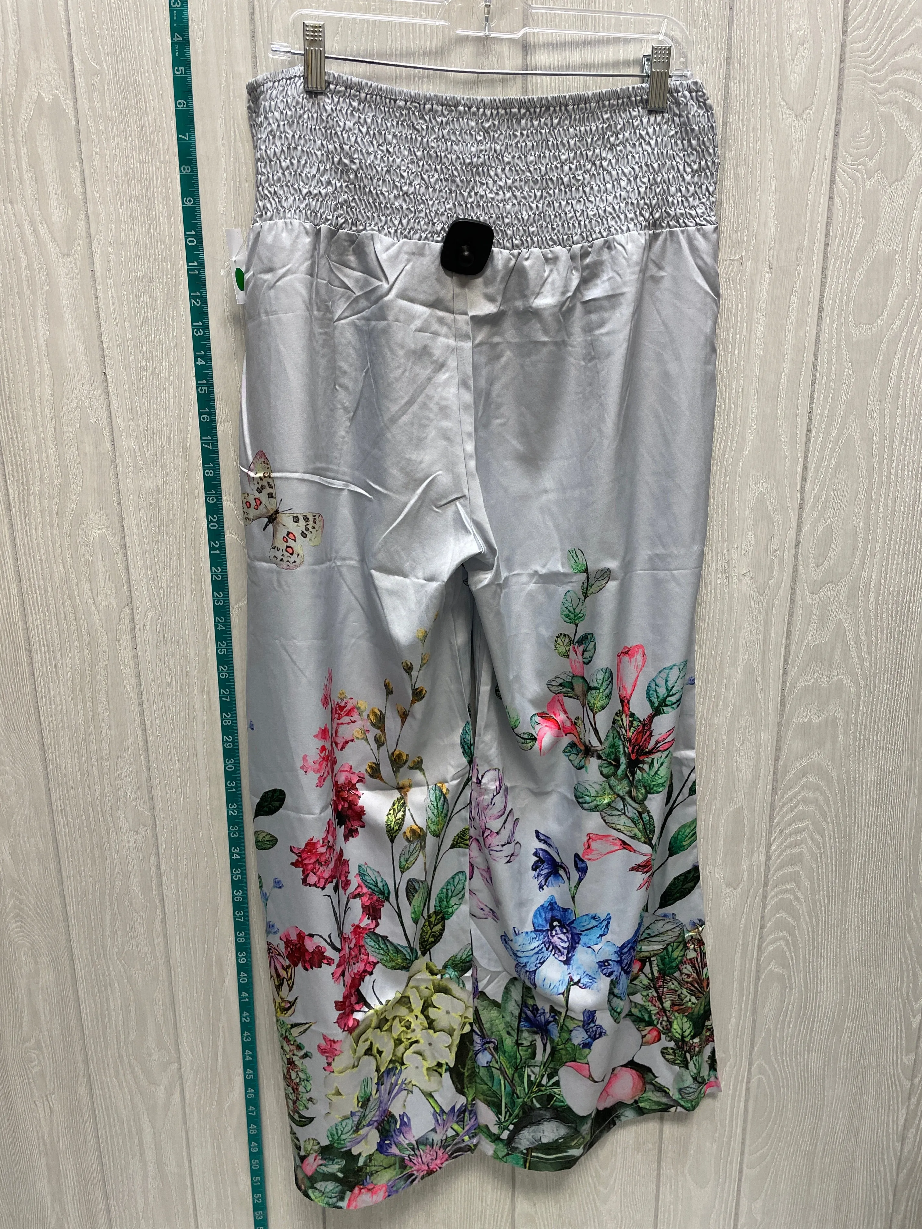 Floral Print Pants Wide Leg Clothes Mentor, Size 20