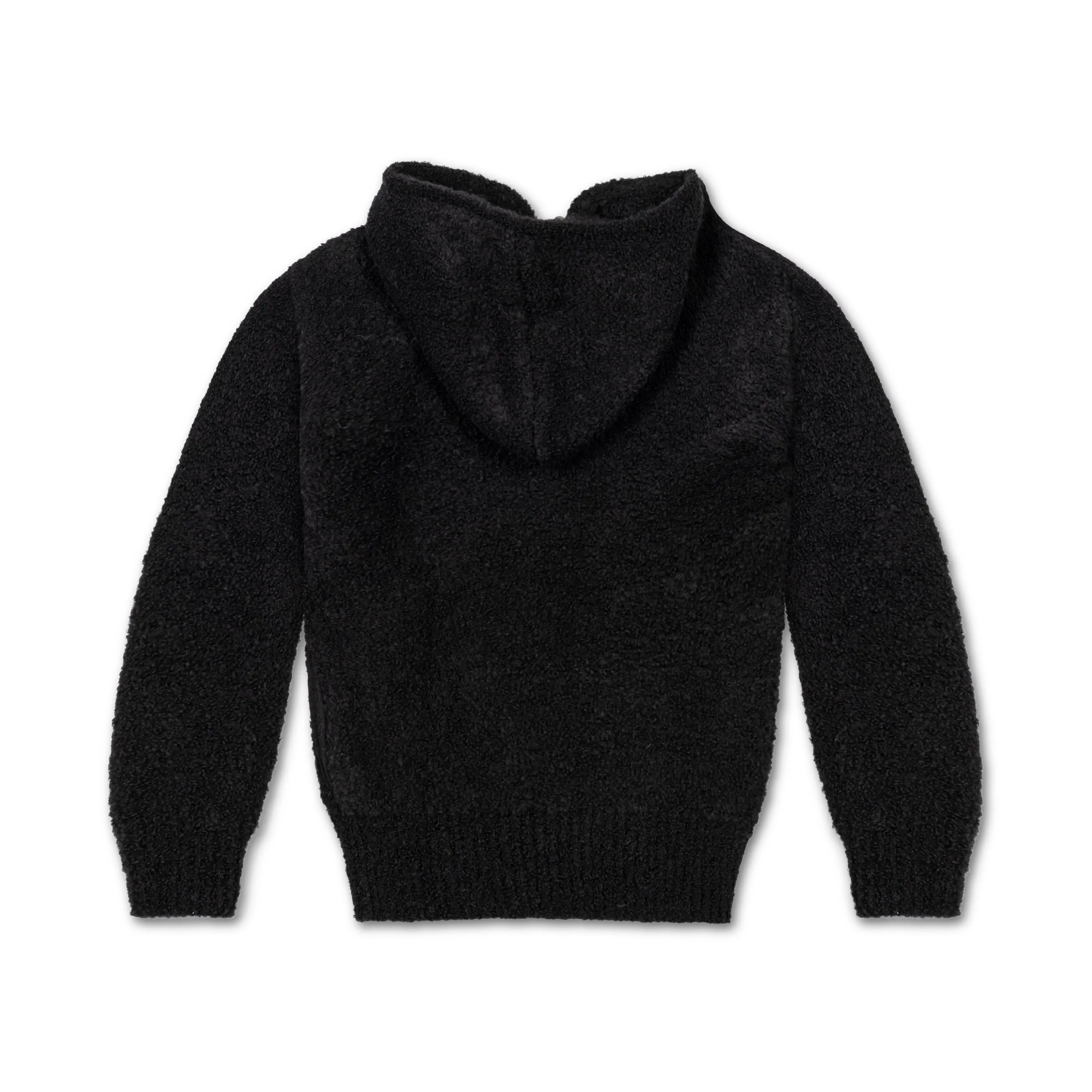 Fluff Men's Zippered Alpaca Boucle Hoodie