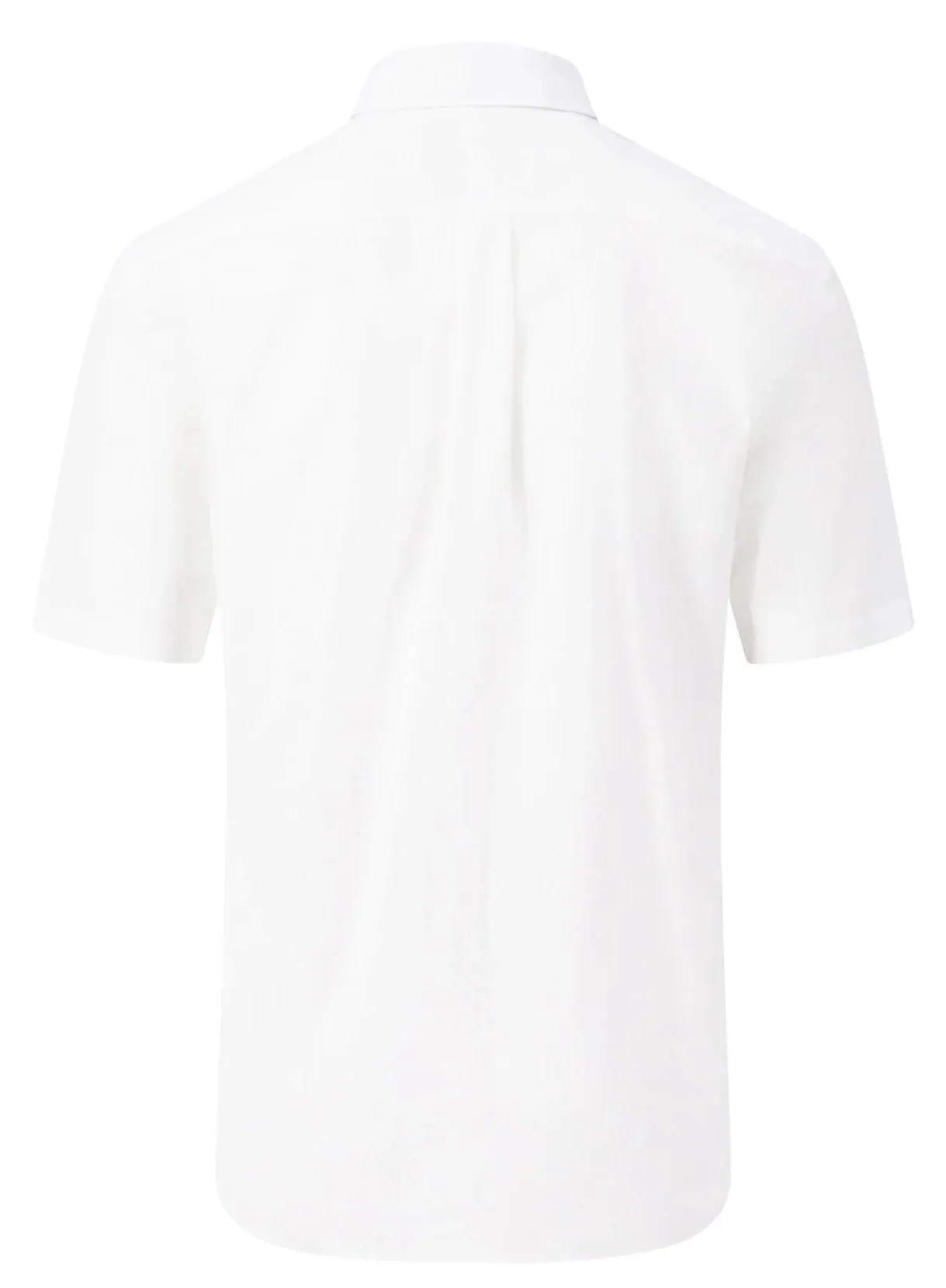 FYNCH HATTON Short-Sleeve Shirt - Men's Slub Cotton – White