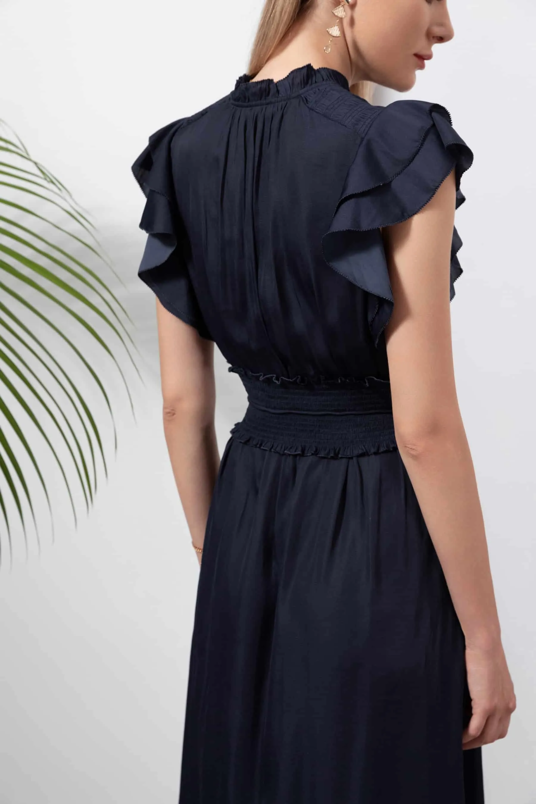 GDS Selena Belted Dress | Navy