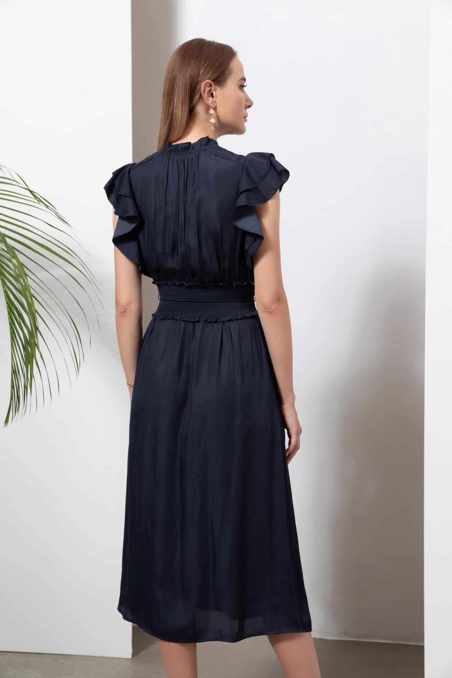 GDS Selena Belted Dress | Navy