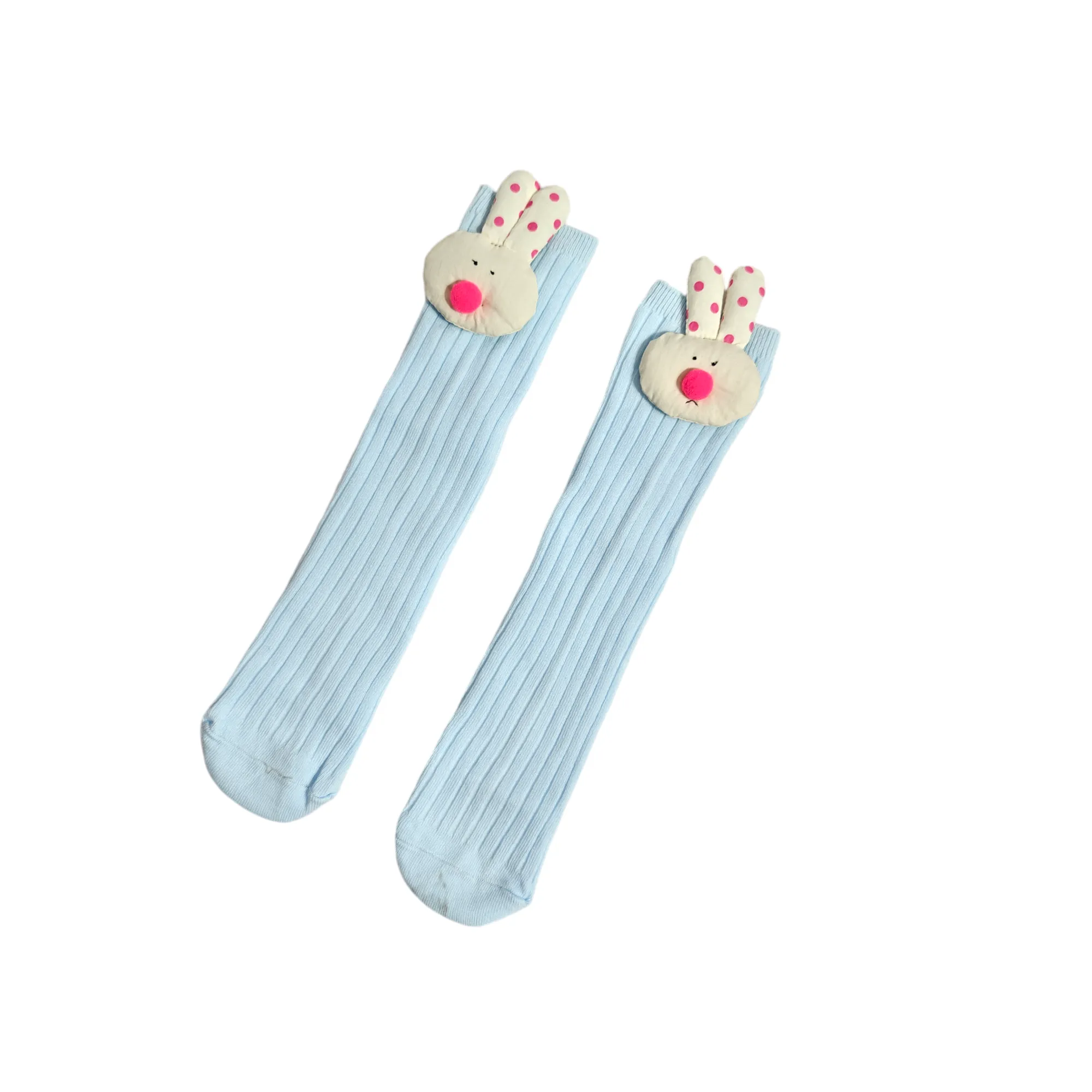 GIRLS' BUNNY FACE KOREAN STYLE FREE SIZE LONG SOCKS