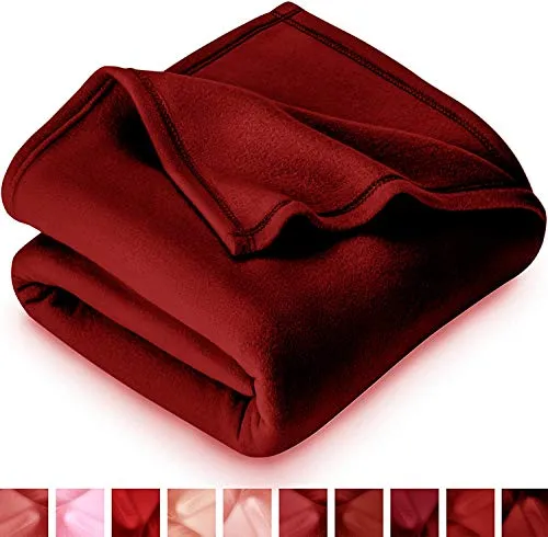 IVAZA New Glacial Microfiber All Season Polar Soft Warm Fleece Blanket for Home (Single Bed 60x90 Inches Set of 3 Maroon)