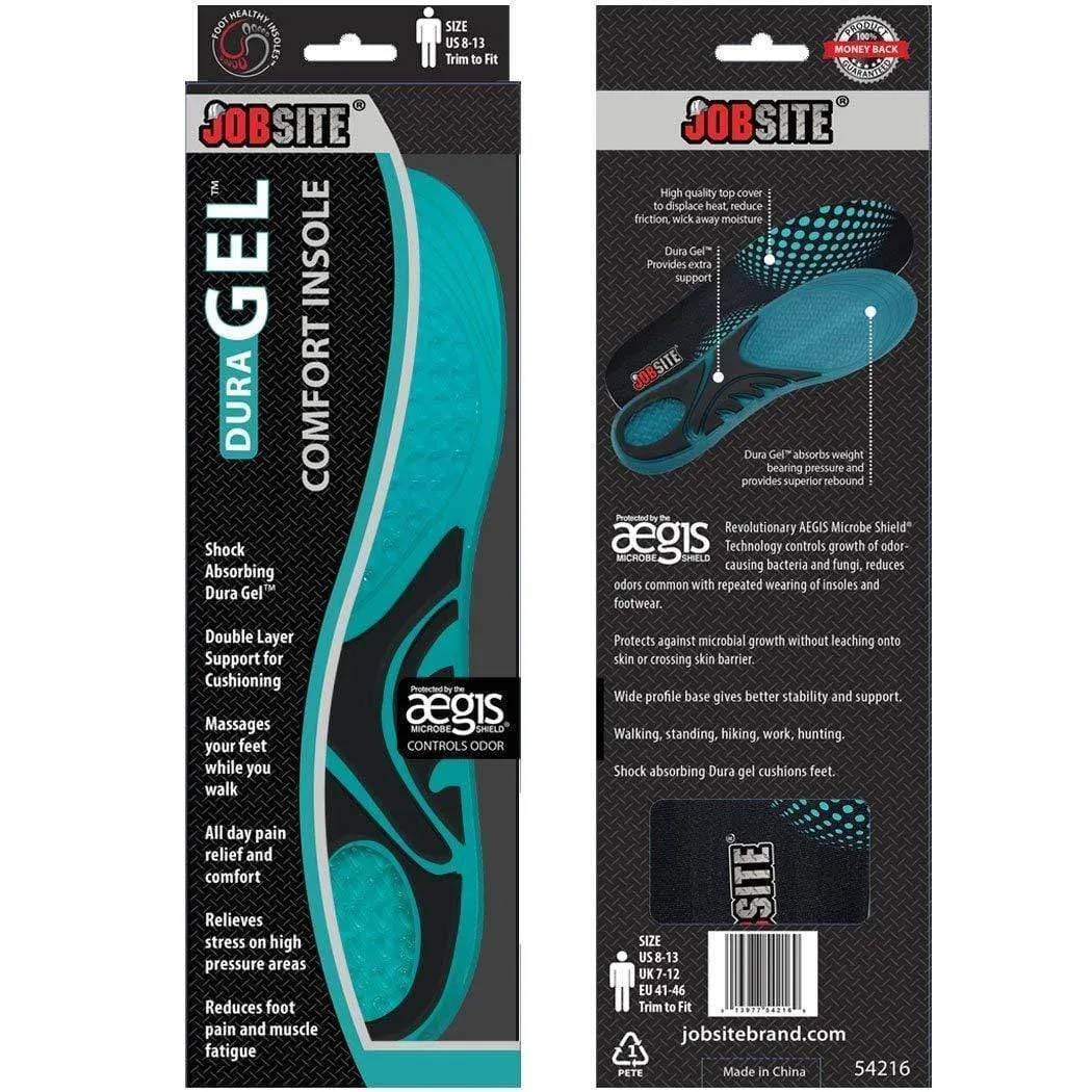 JobSite Dura Gel Comfort Insoles – Trim to fit