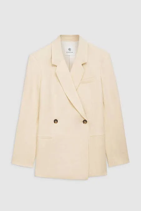 KAIA BLAZER - LIGHT YELLOW LINEN