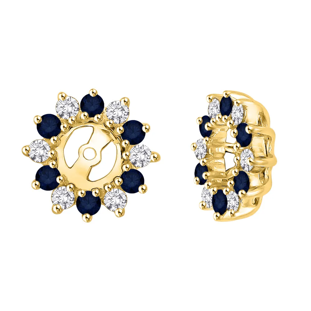 KATARINA Diamond and Gemstone Earring Jackets (5/8 cttw GH, I2/I3)