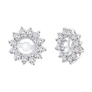 KATARINA Diamond Floral Earring Jackets (1 cttw)