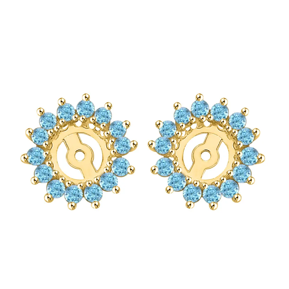 KATARINA Natural Gemstones Earring Jackets (1 1/4 cttw)