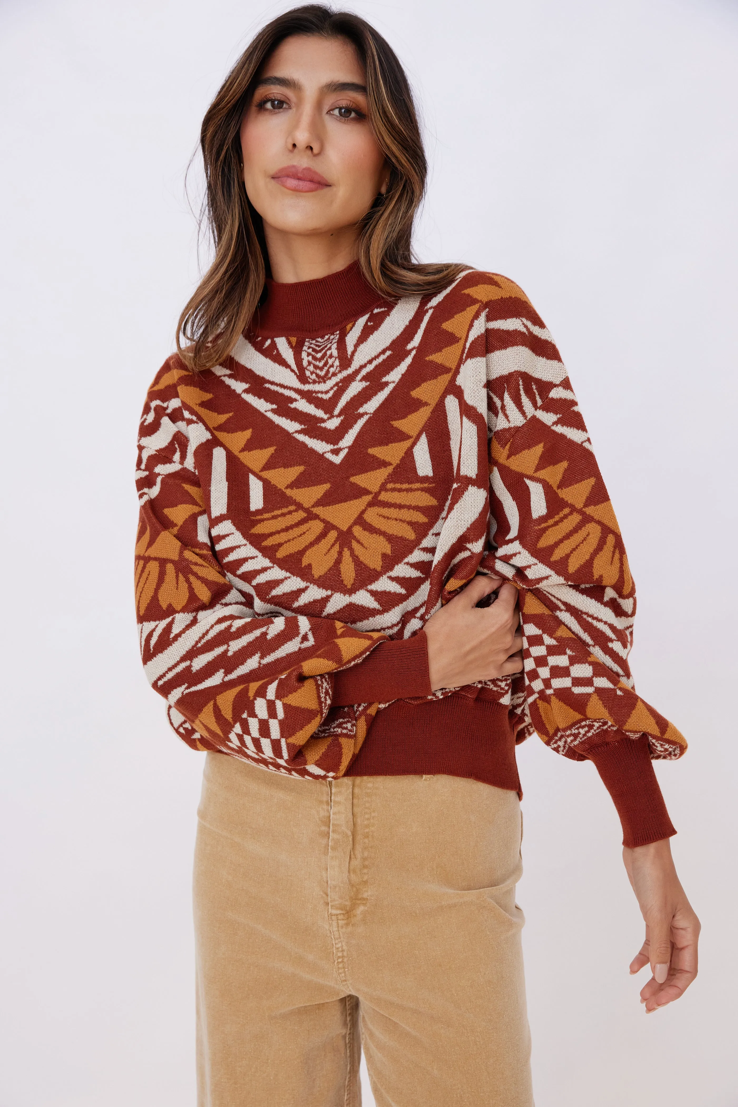 Lilian Printed Sweater