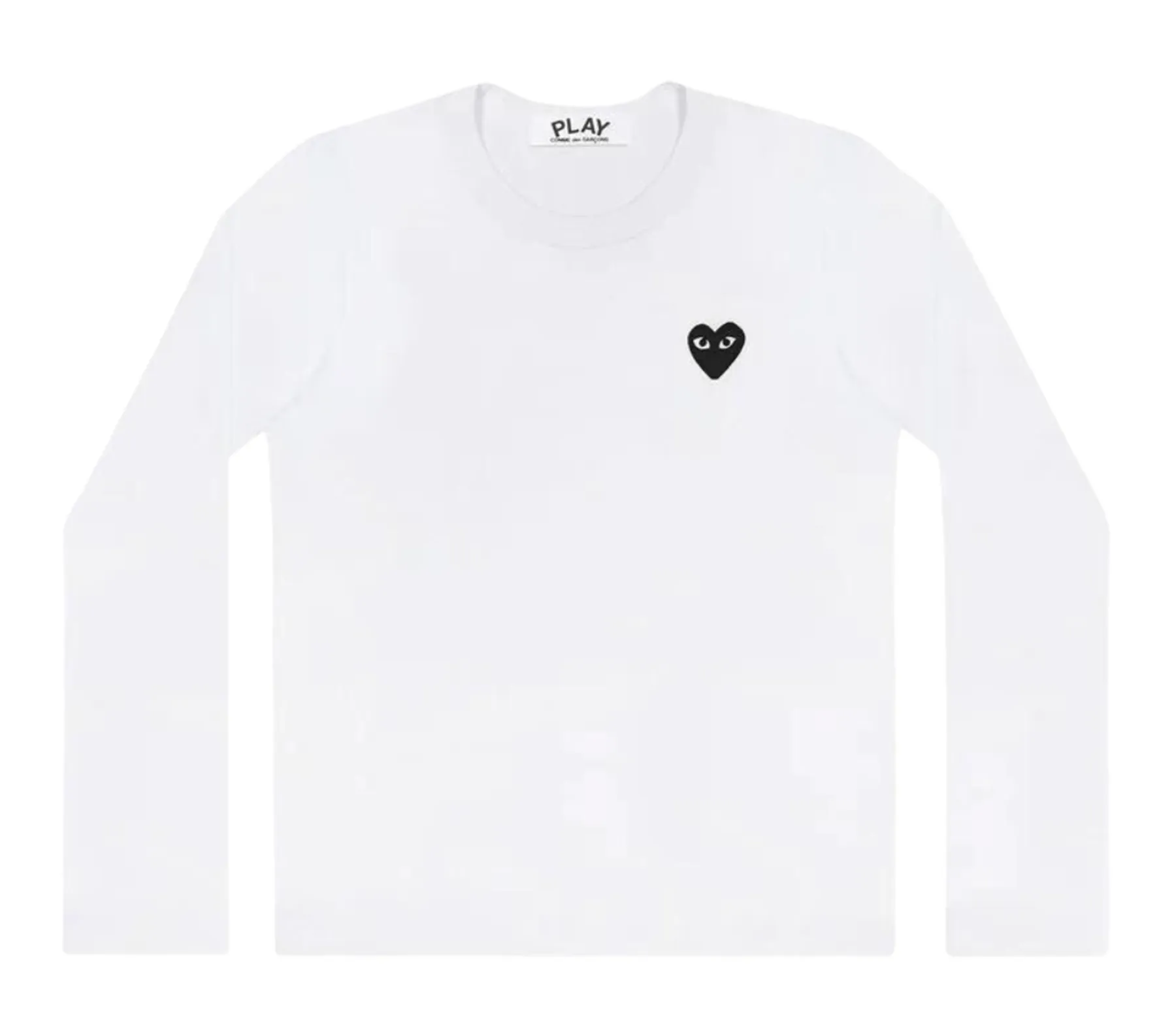 Long Sleeve Tee With Black Emblem Men