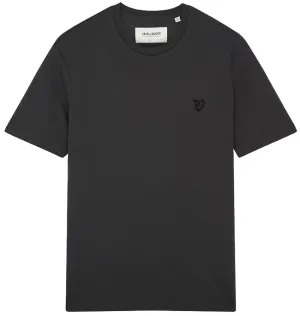 Lyle and Scott Mens Tonal Eagle T Shirt Gunmetal