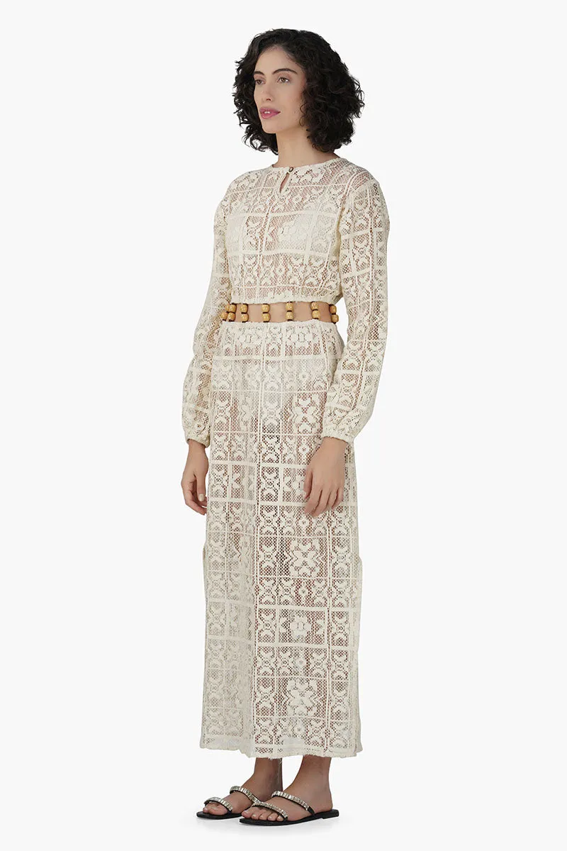 Margot Beads Crochet Dress