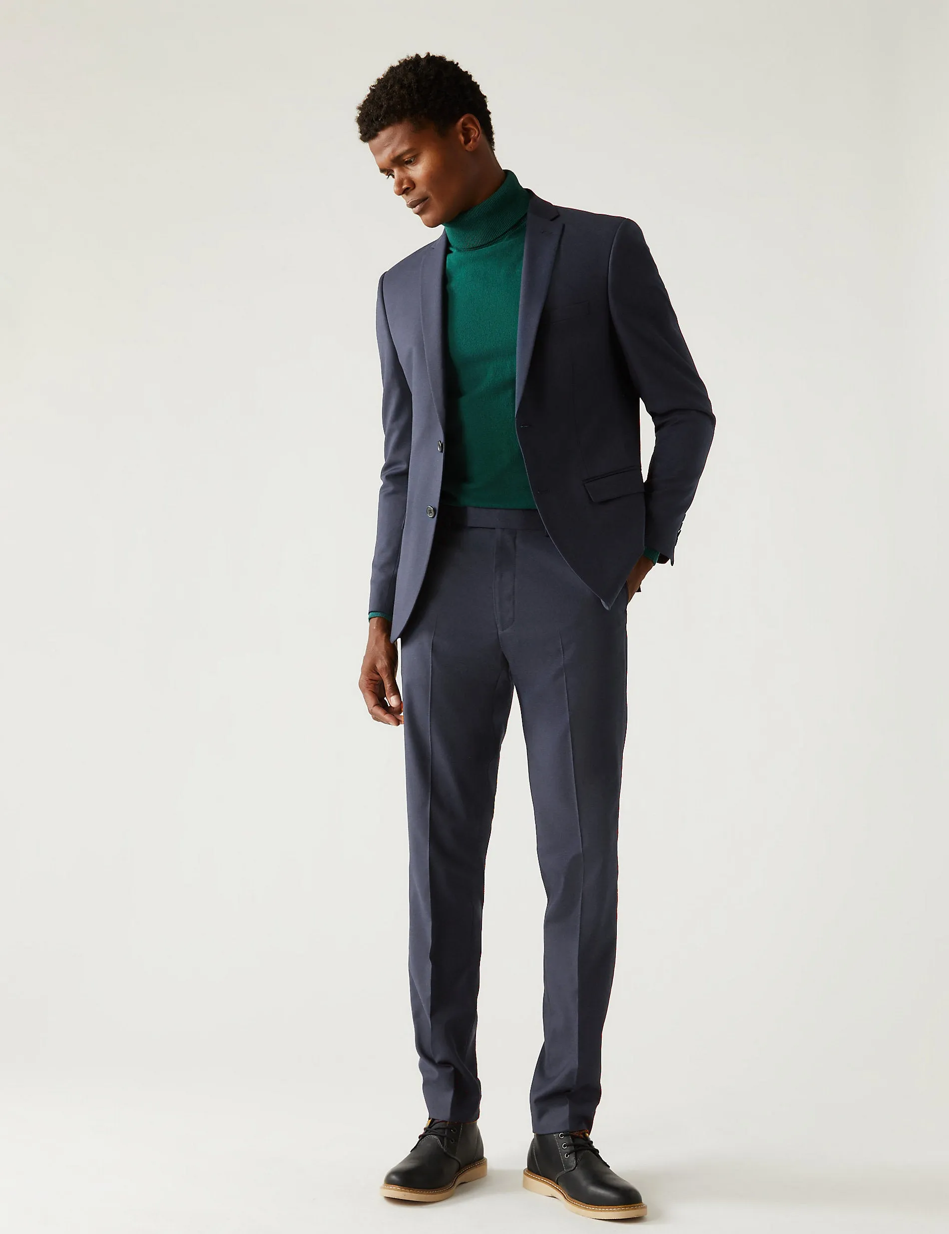 Marks & Spencer Slim Fit Stretch Jacket, Navy