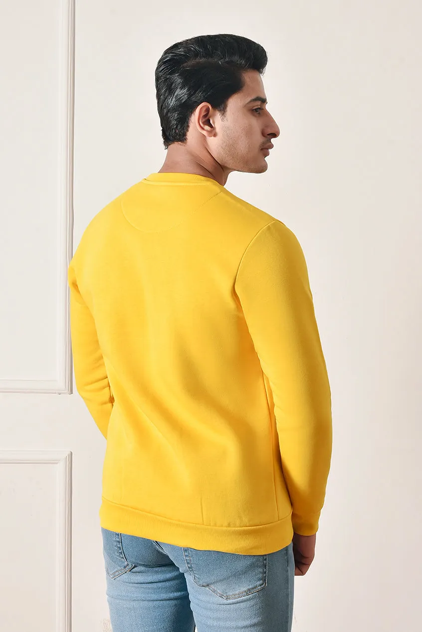 Men Yellow Comfort Sweat Shirt