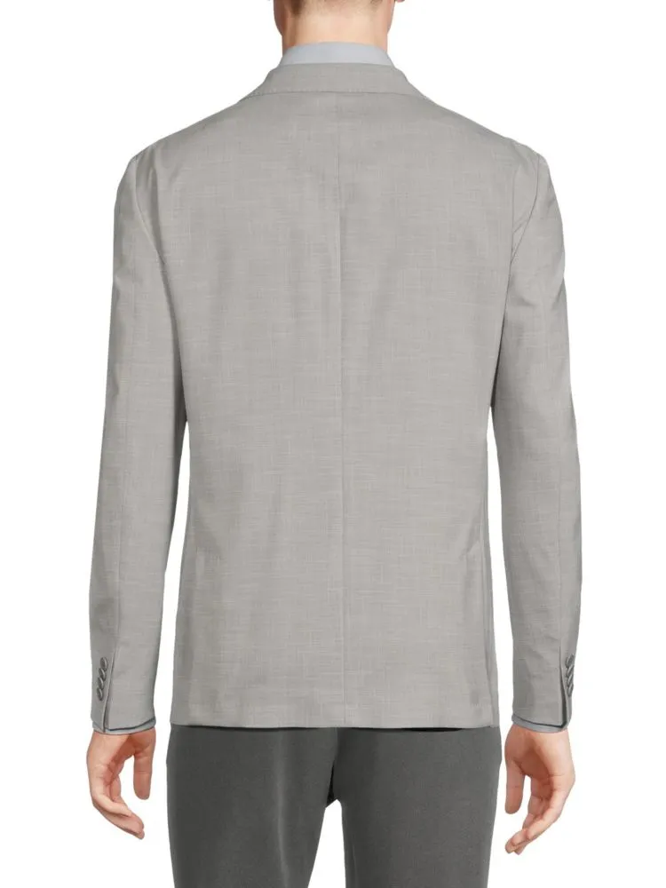 Michael Kors Textured Blazer in Pearl Gray