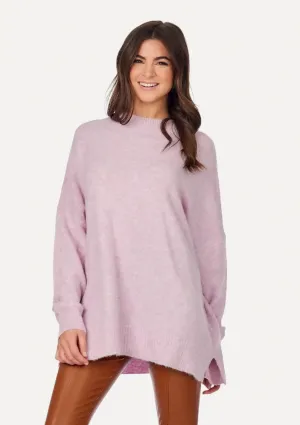 Monica Crew Neck Sweater - Purple