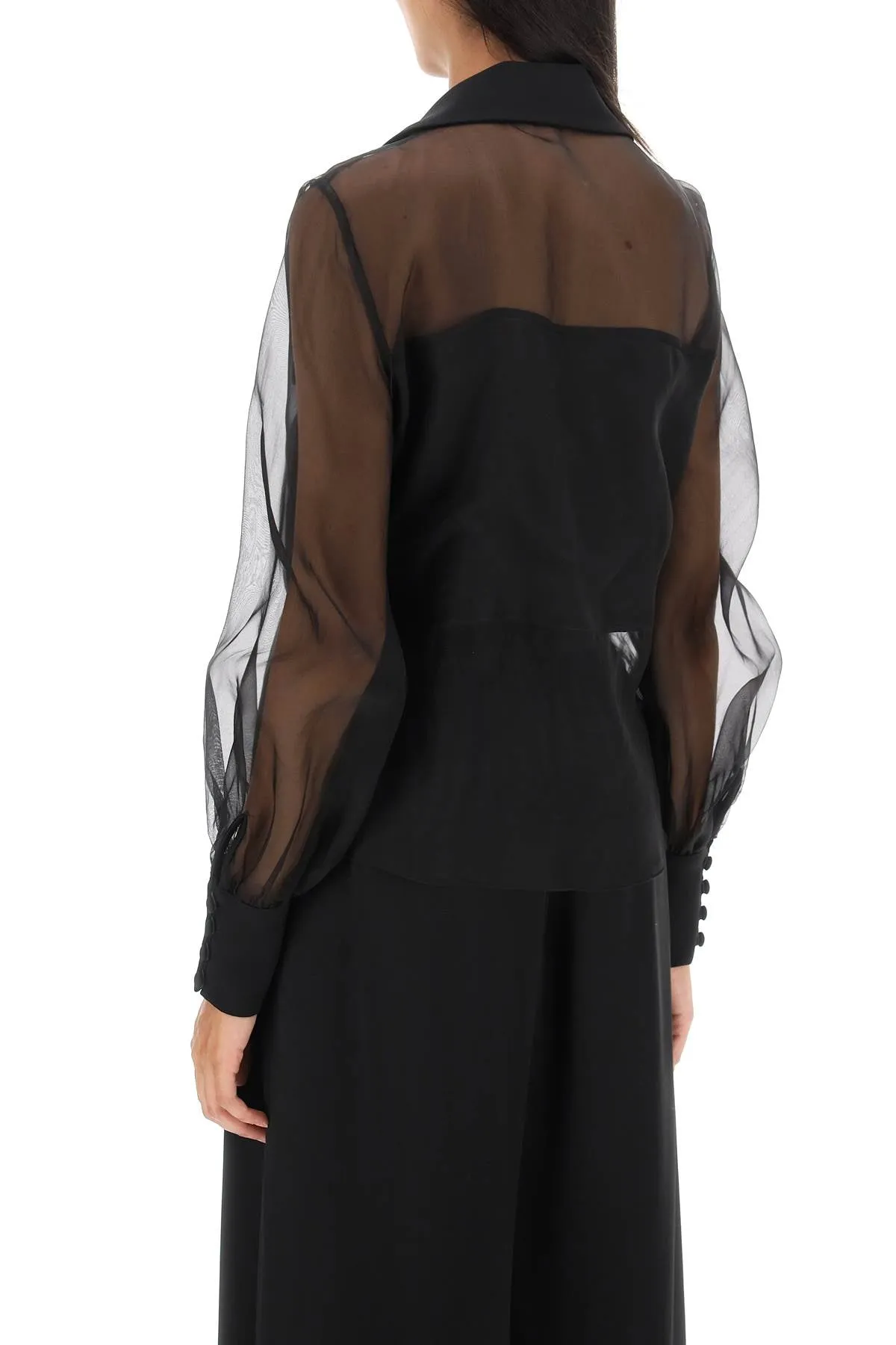 Mvp wardrobe 'rodeo drive' shirt in silk organza