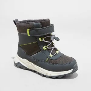 New - Boys' Noah Hiker Winter Boots - Cat & Jack Charcoal Gray 5