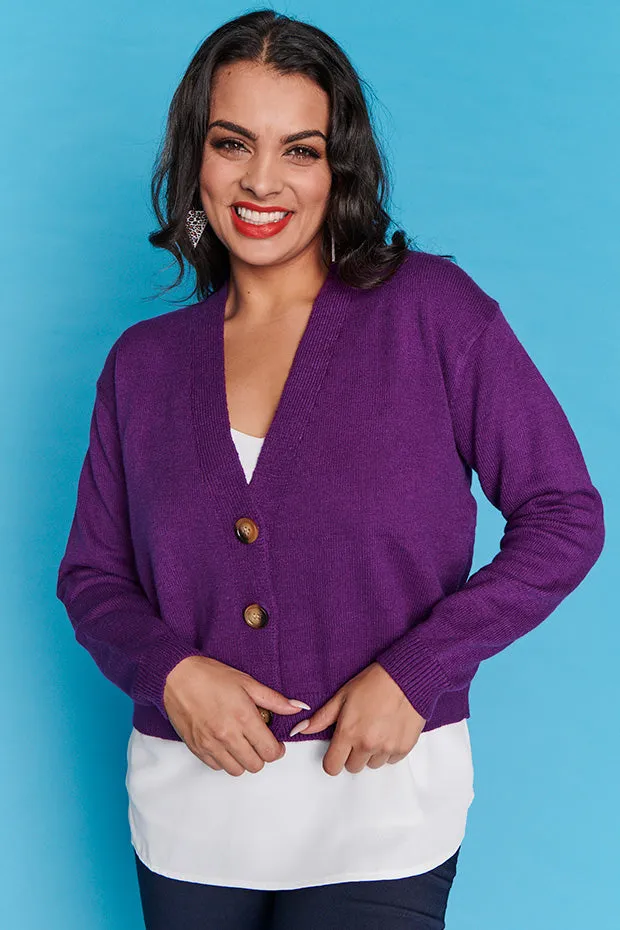 Norma Purple Cardi