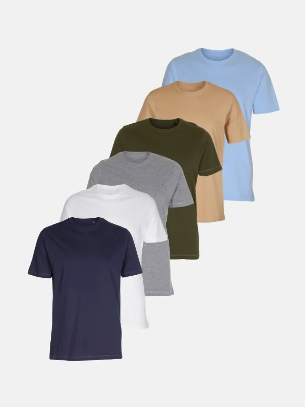 Organic Basic T-shirts - Package Deal (6 pcs.)