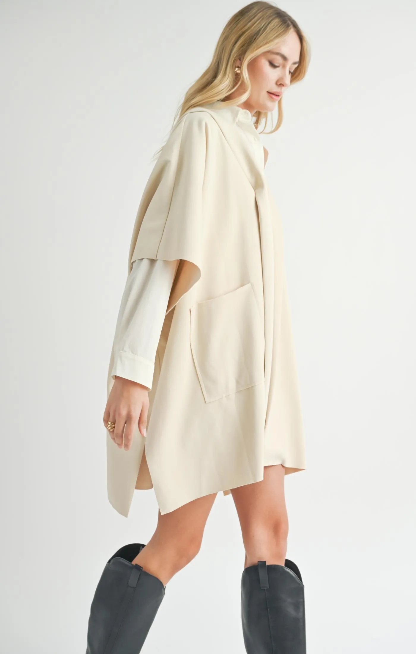 Sadie And Sage Lisha Belted Poncho