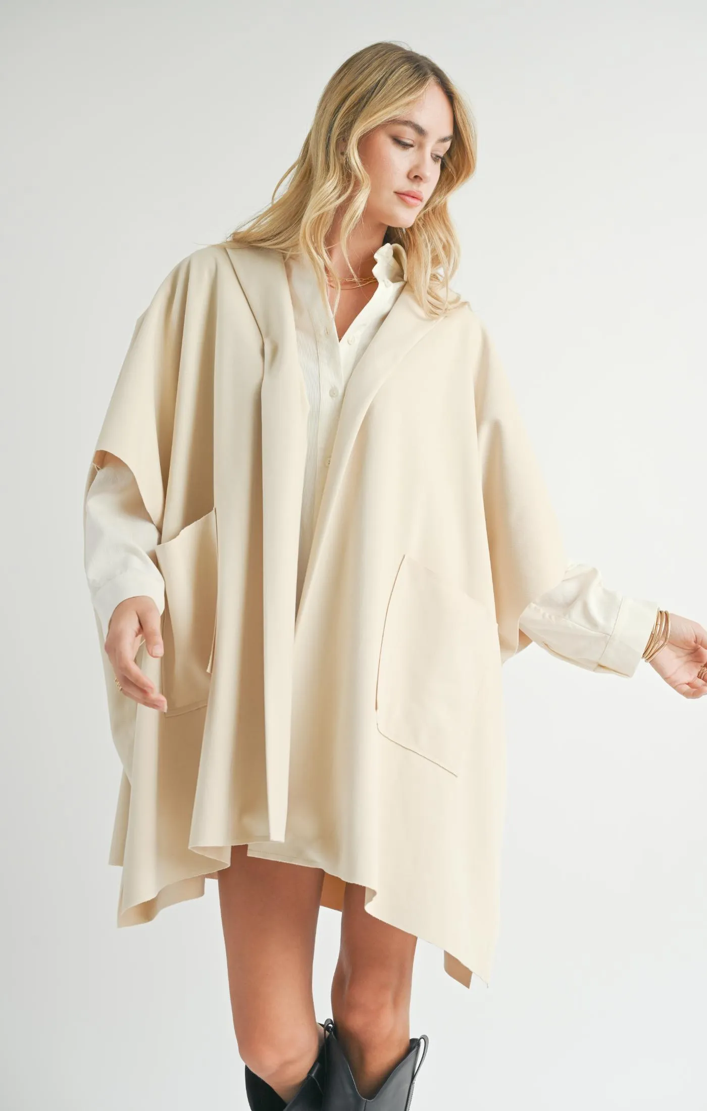 Sadie And Sage Lisha Belted Poncho