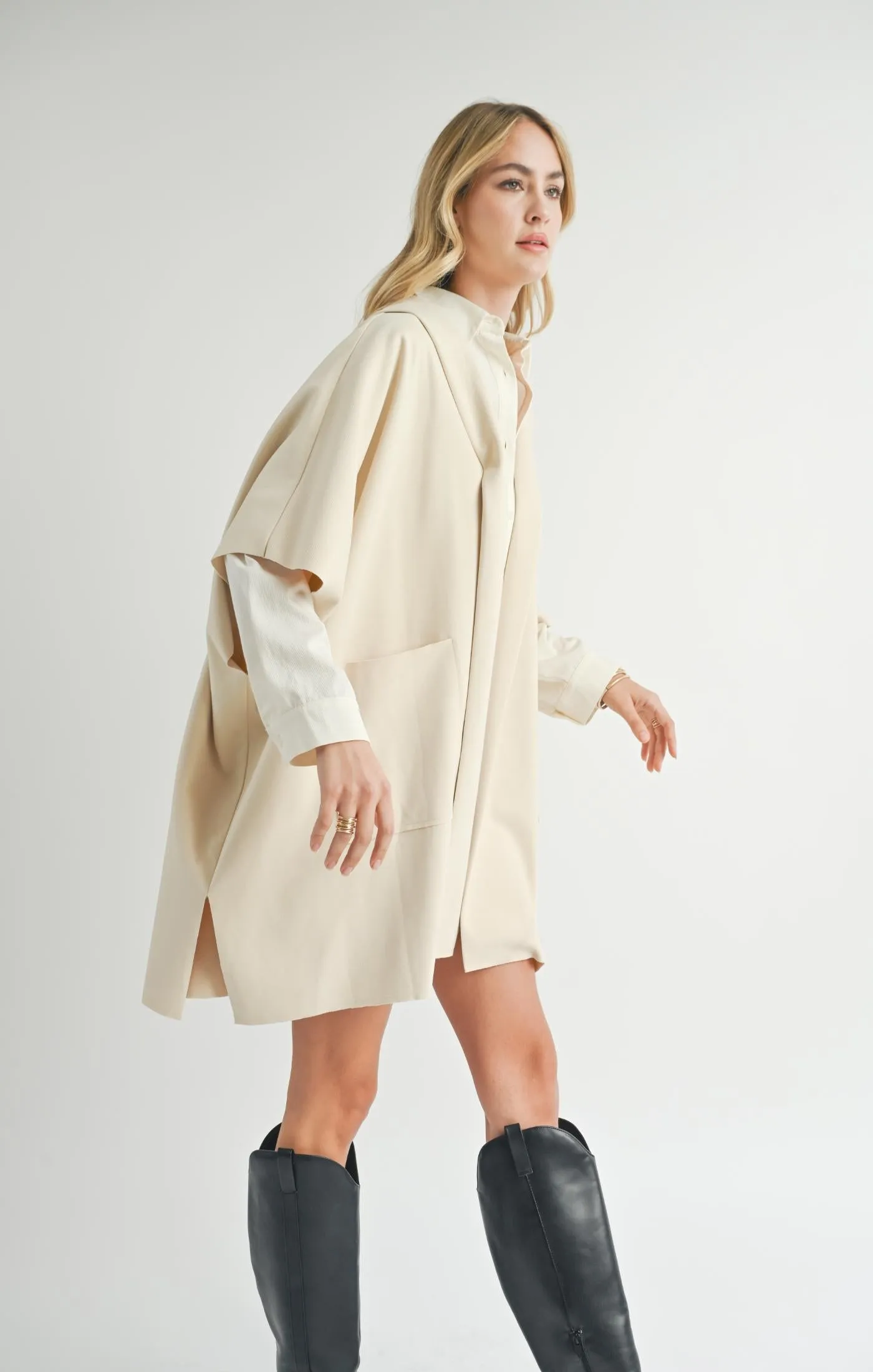 Sadie And Sage Lisha Belted Poncho