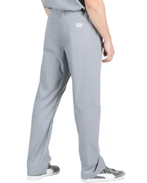 Small Petite Slate Grey David Simple Scrub Pants