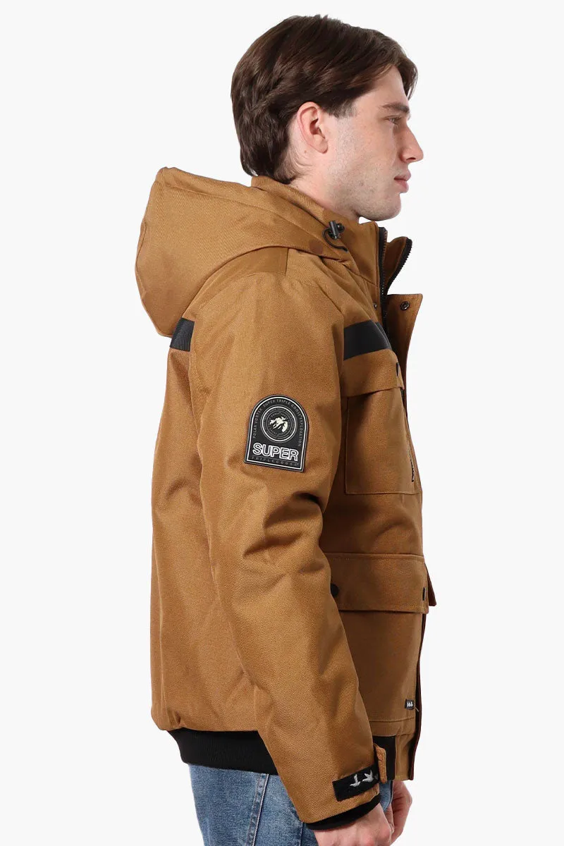 Super Triple Goose Heat Retention Lining Bomber Jacket - Camel